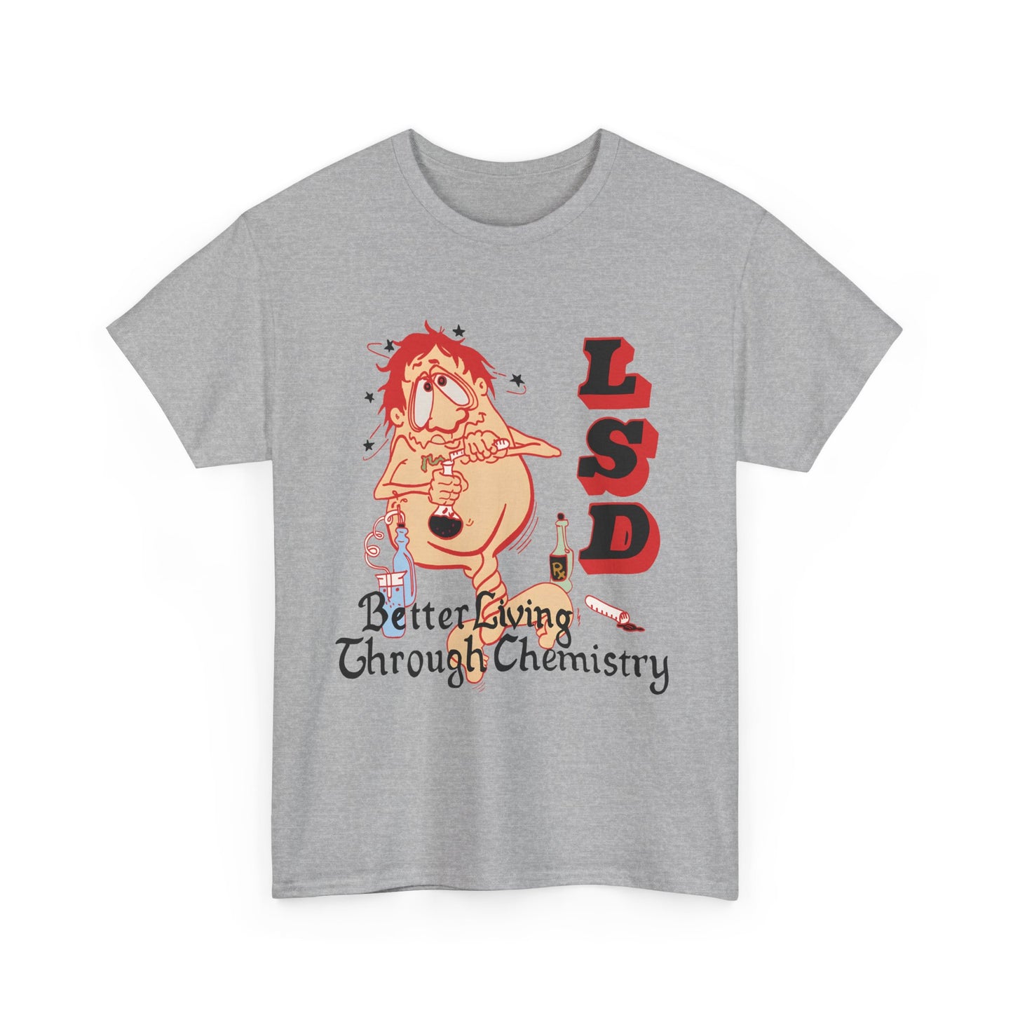 1967 better living through chemistry lsd graphic reproduction tshirt