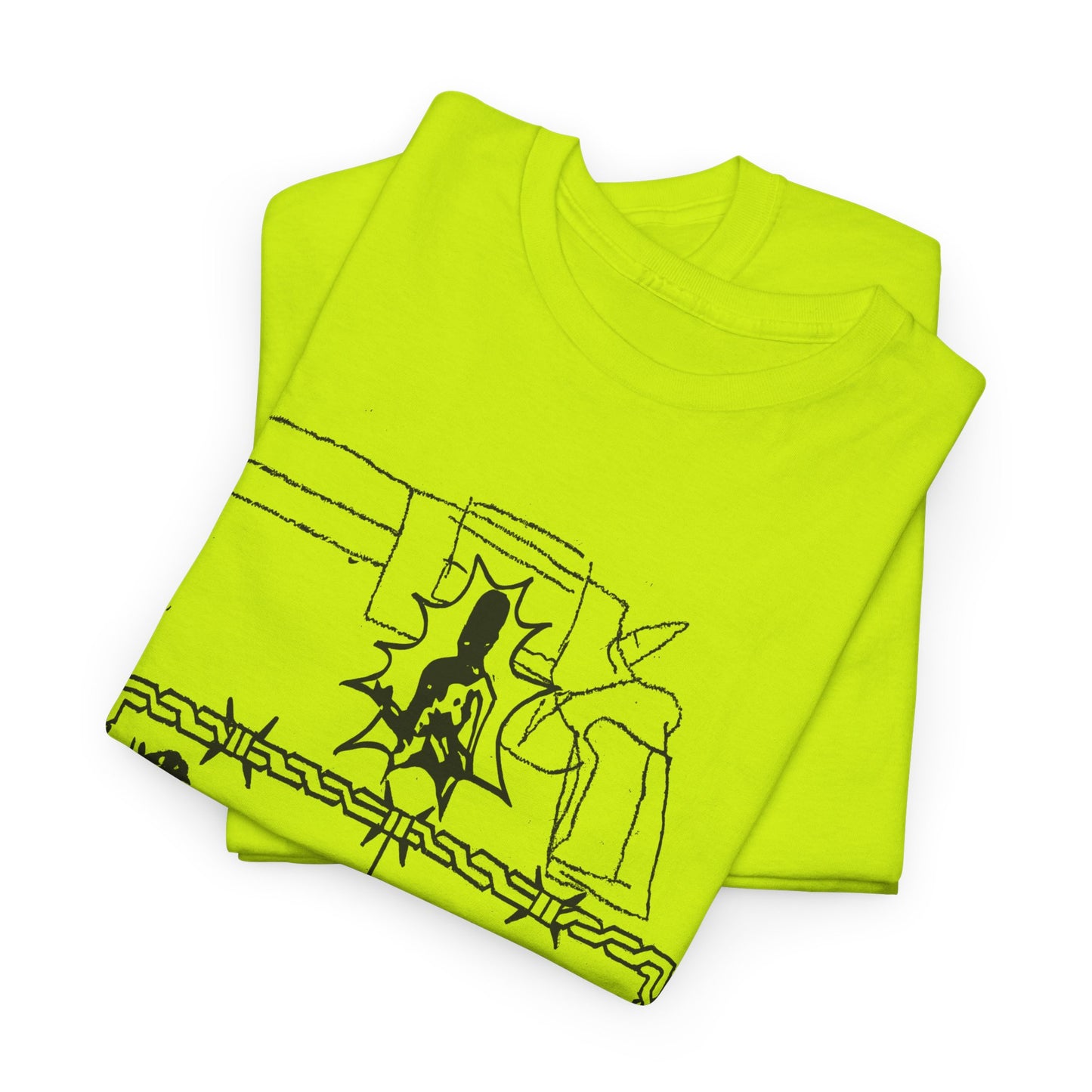 unknown gun and sheep illustration reproduction tshirt
