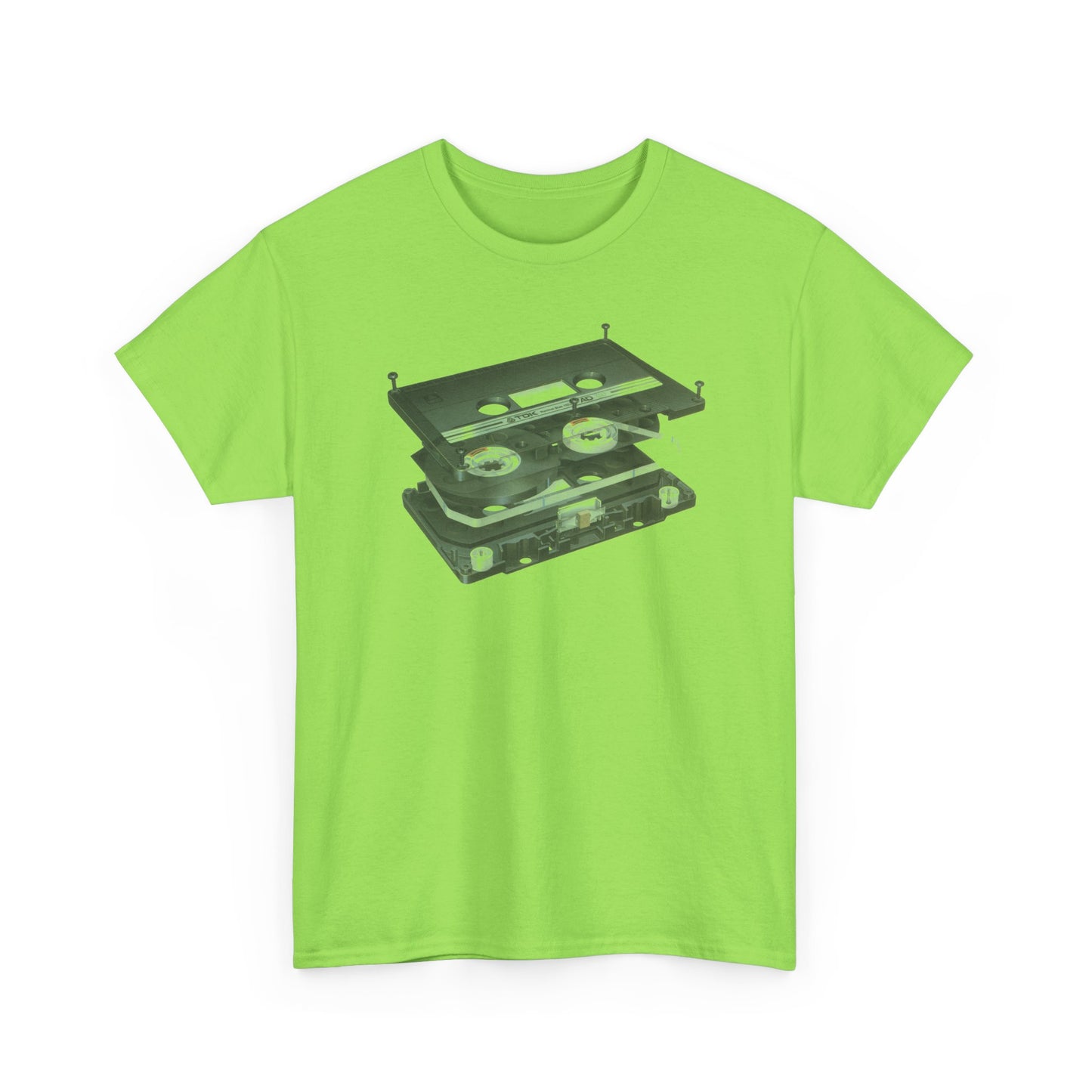 exploded view cassette tape hisashi saito 1980 airbrush graphic tshirt