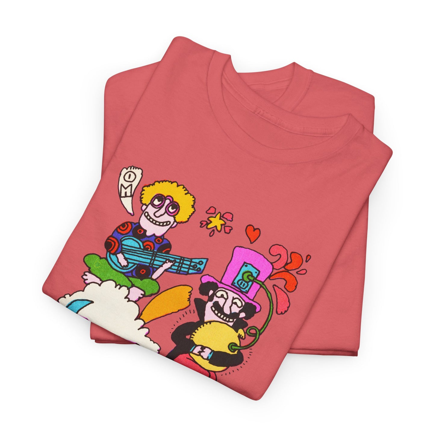 1971 psychedelic mother goose illustration reproduction tshirt