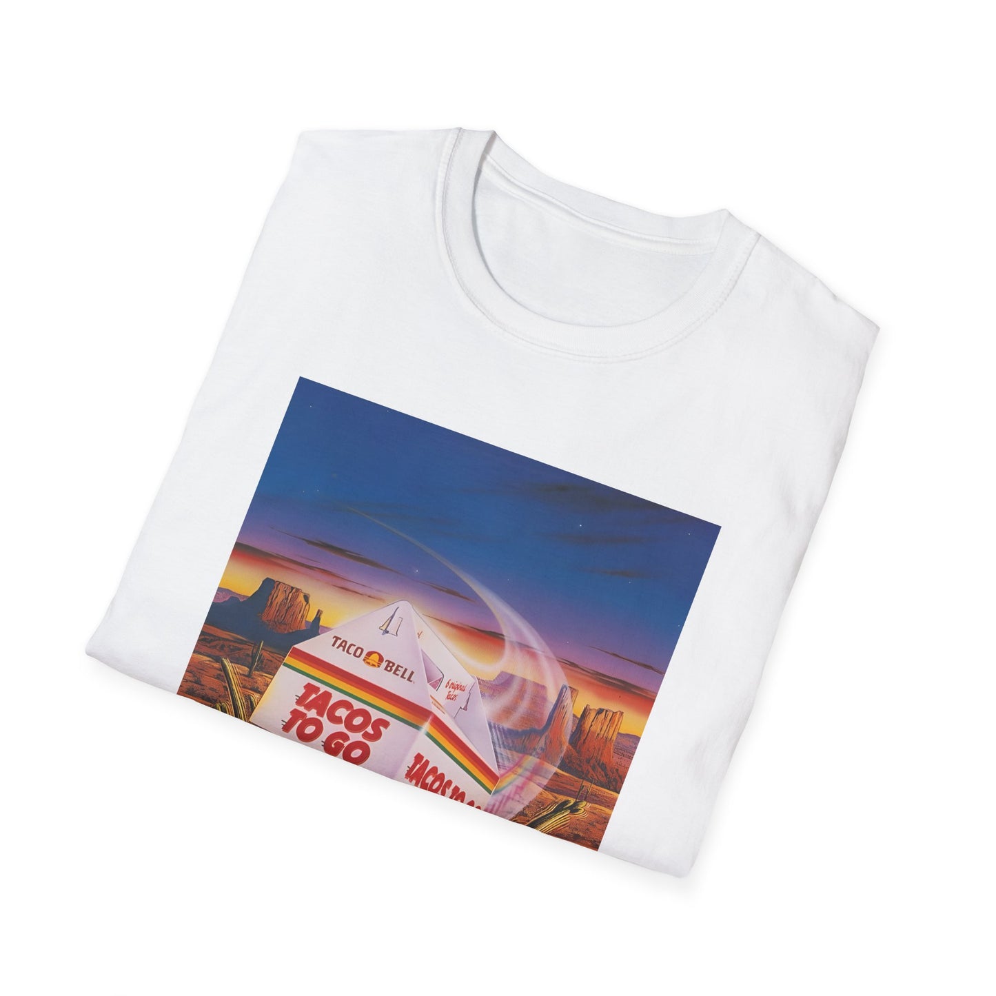 1980s retro taco bell advertisement tshirt