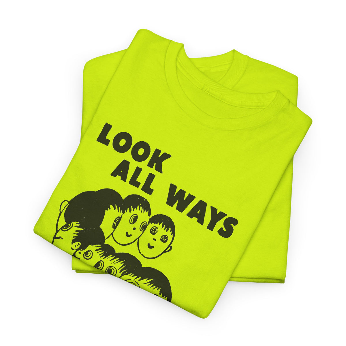 1961 daily tribune wisconsin rapids newspaper look all ways before crossing safety illustration tshirt