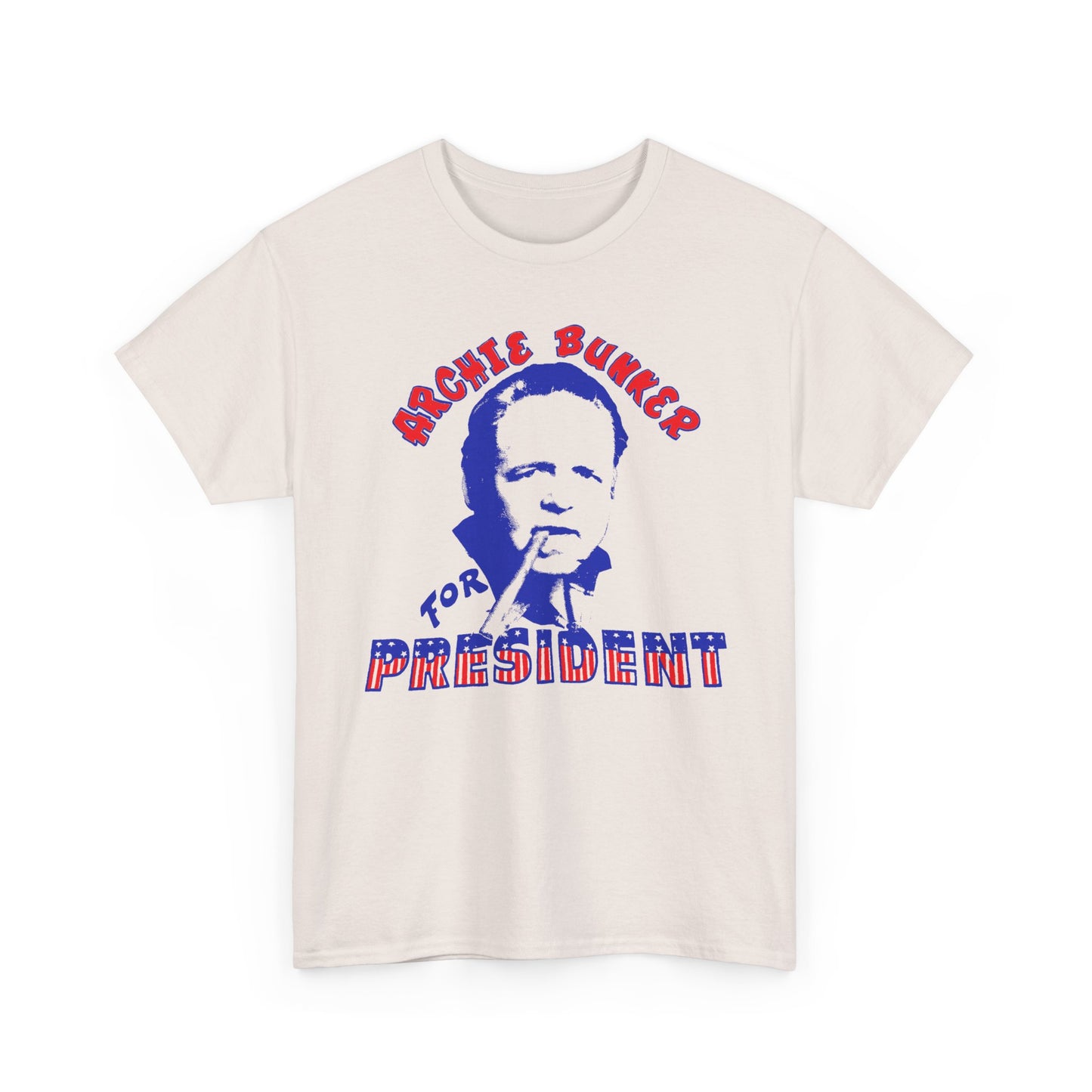 vintage archie bunker for president reproduction tshirt