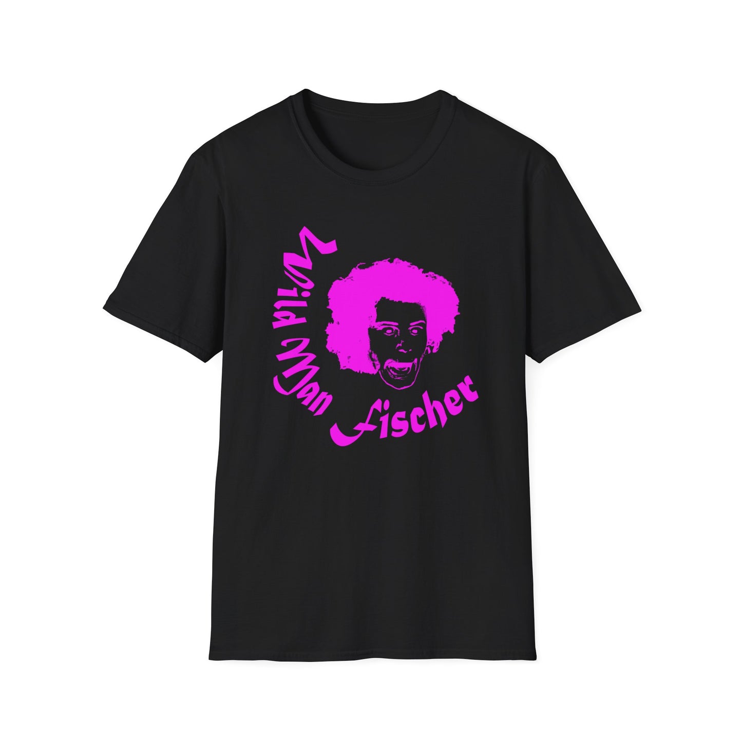 wild man fischer pink stencil tshirt