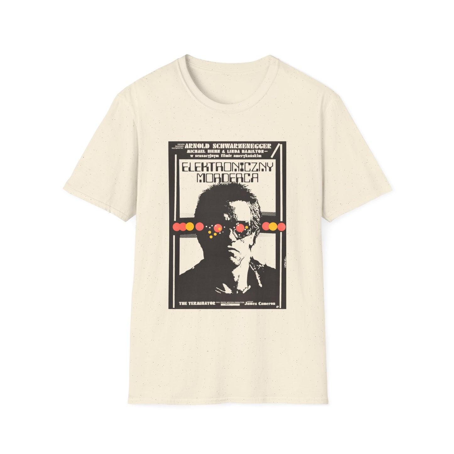 1987 terminator vintage polish movie poster tshirt