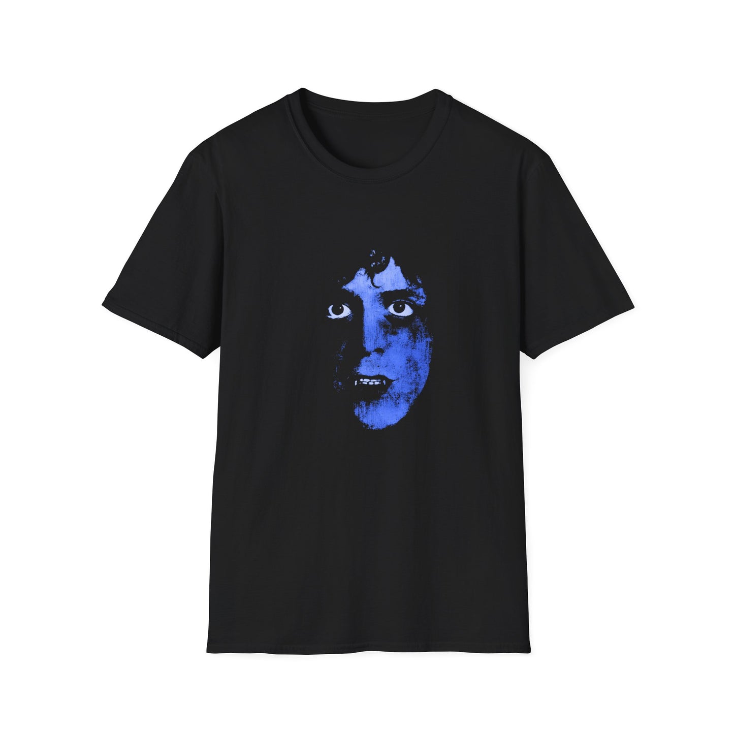 blue rock and roll animal fan art tshirt