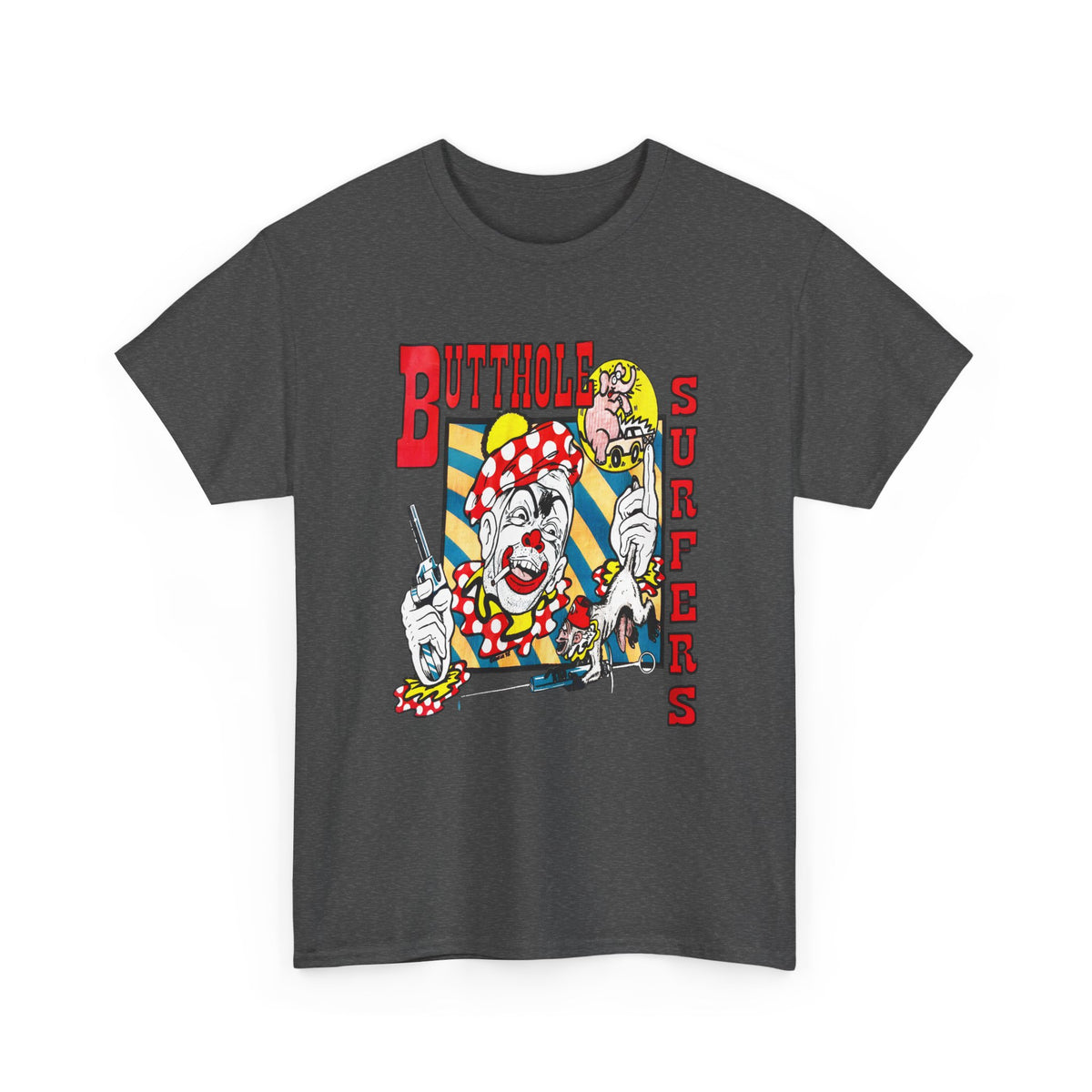 vintage butthole surfers kozik art stretched reproduction tshirt