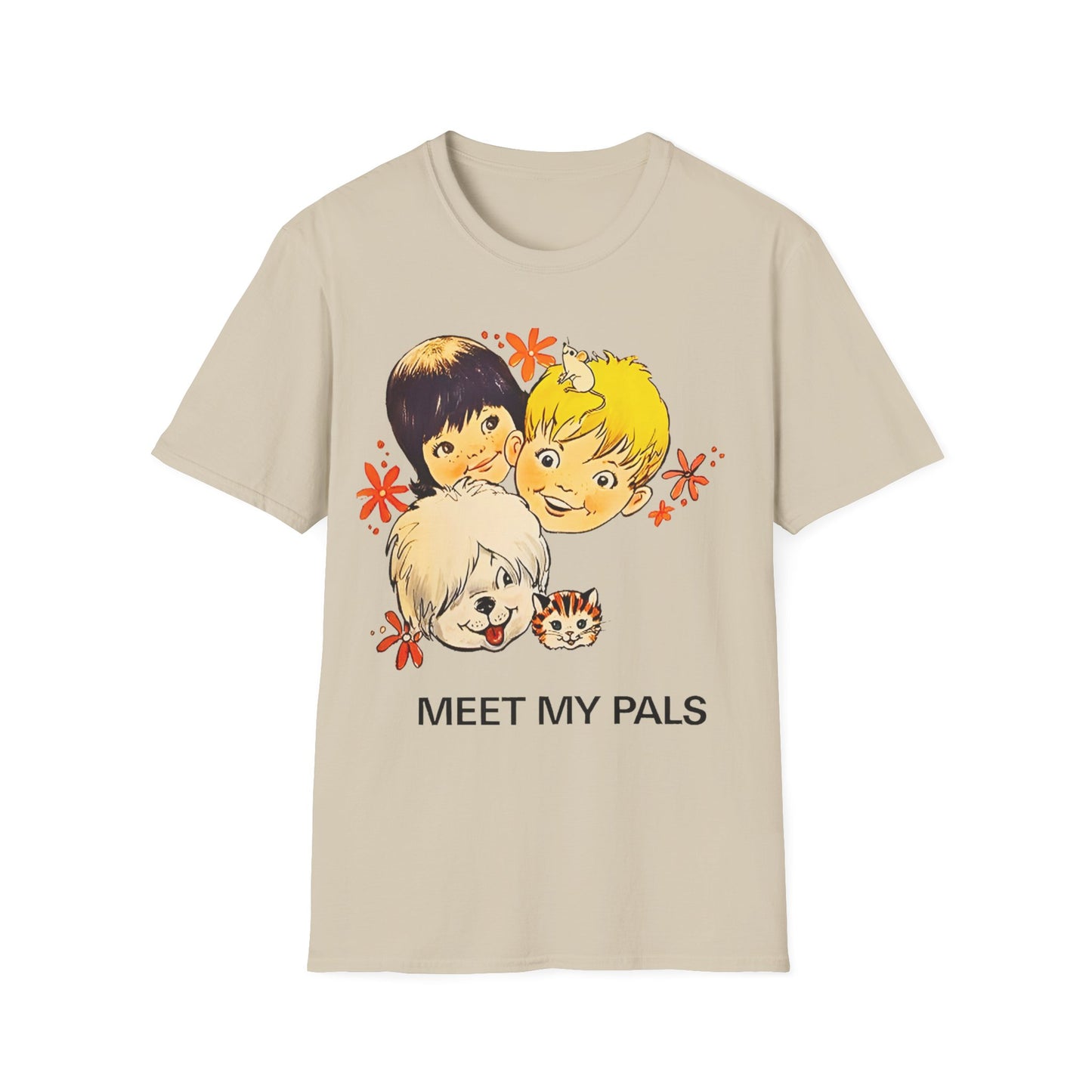 meet my pals mr. mugs sheepdog tshirt