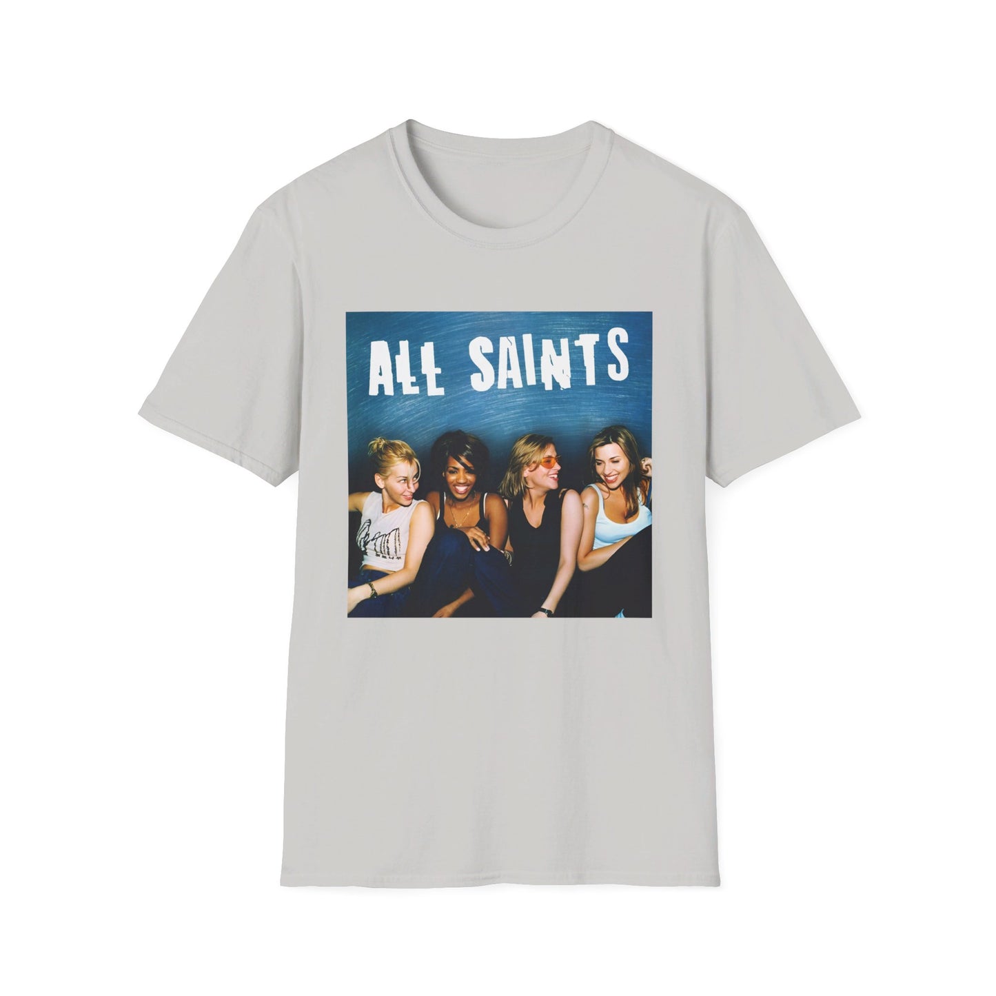 all saints on a couch on a tshirt