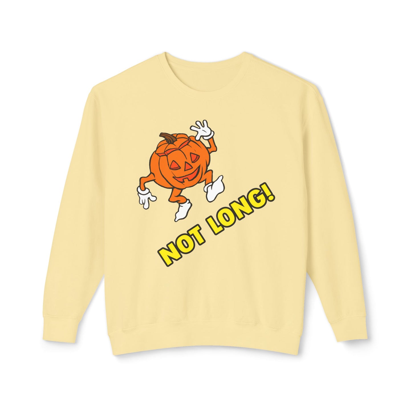 old tv commercial halloween pumpking guy not long custom reproduction 100% cotton sweatshirt