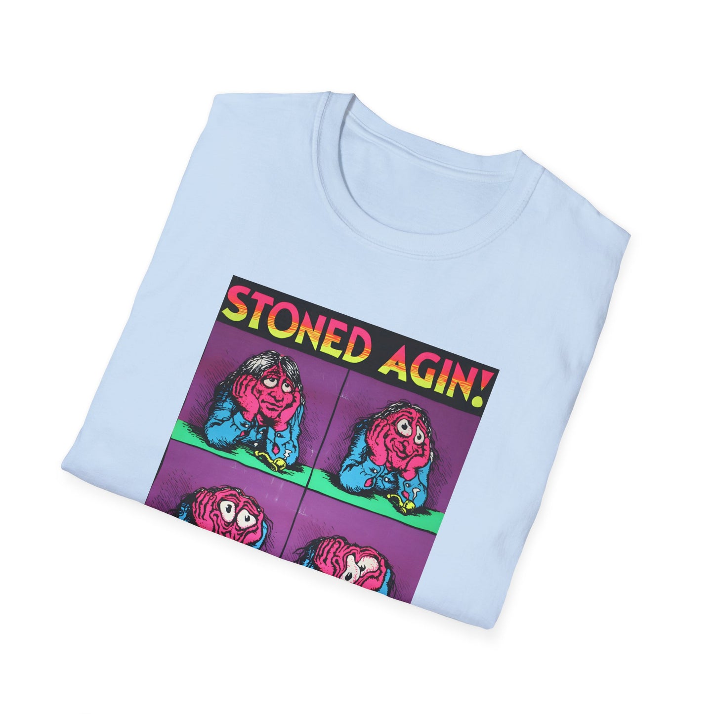 stoned agin! r. crumb blacklight poster tshirt