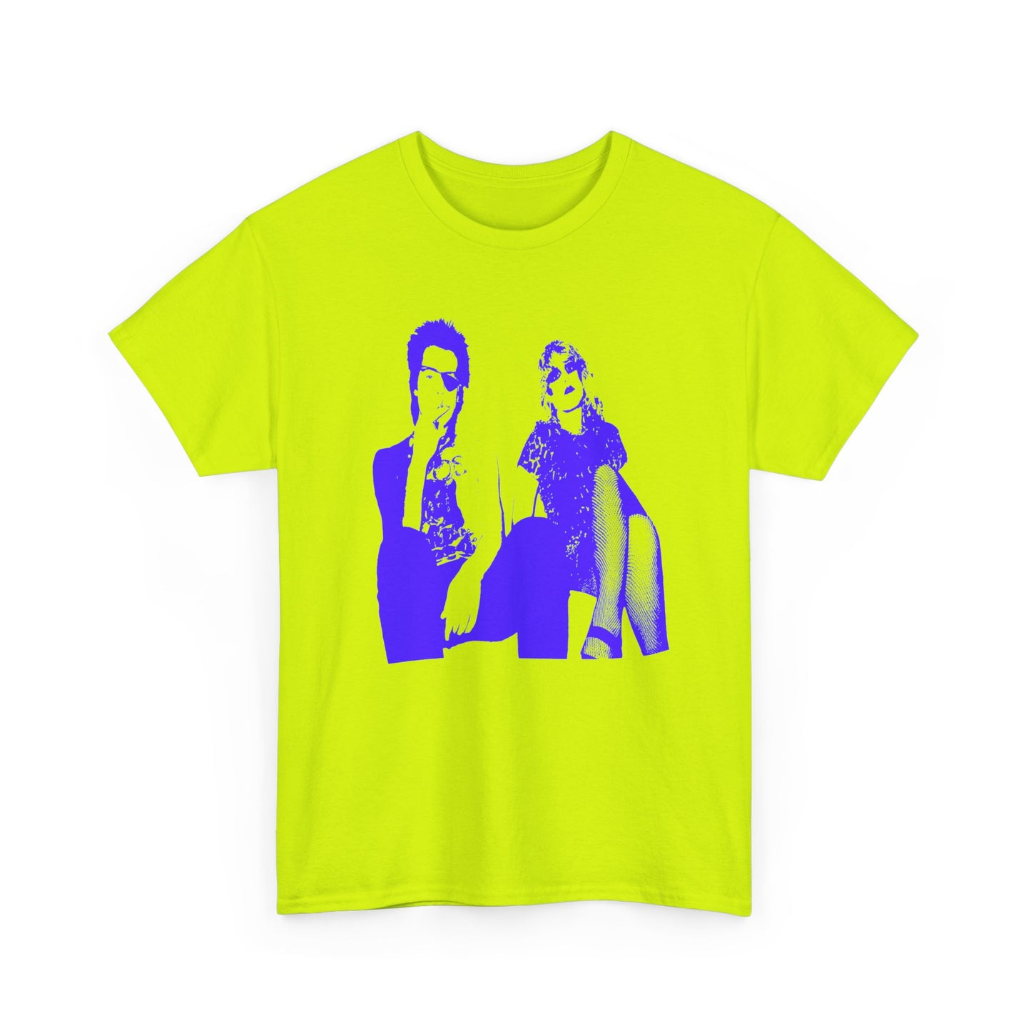 the real sid and nancy purple/blue stencil fan art tshirt
