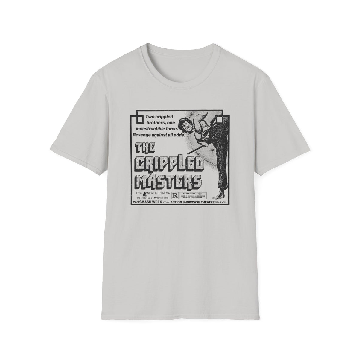 1979 hong kong martial arts film the crippled masters newspaper advertisement tshirt