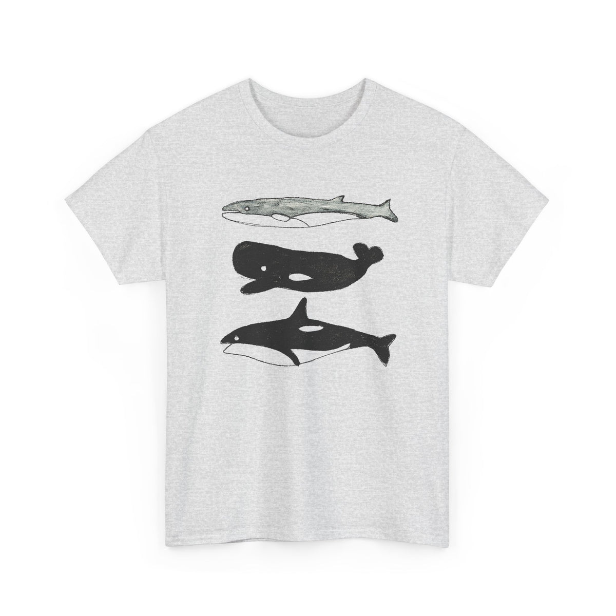 1970s three whales painting by canadian folk artist joseph sleep tshirt