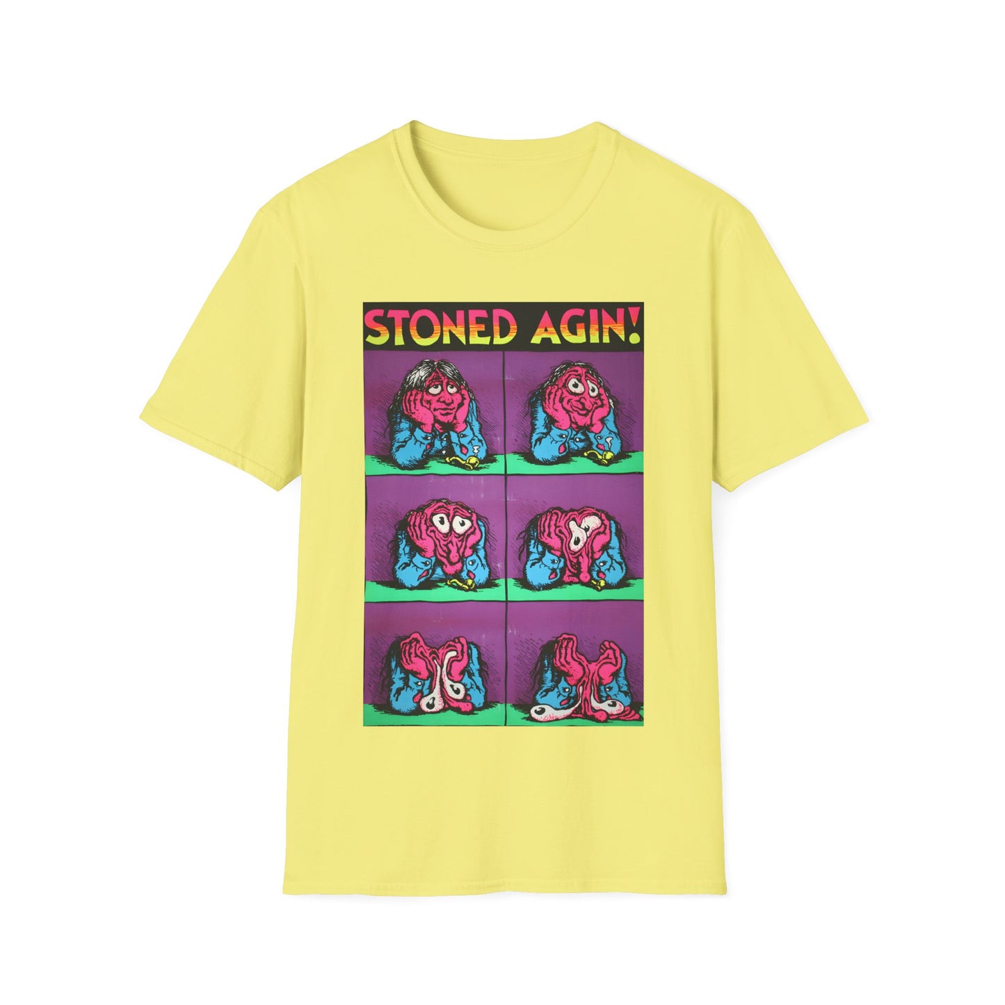 stoned agin! r. crumb blacklight poster tshirt