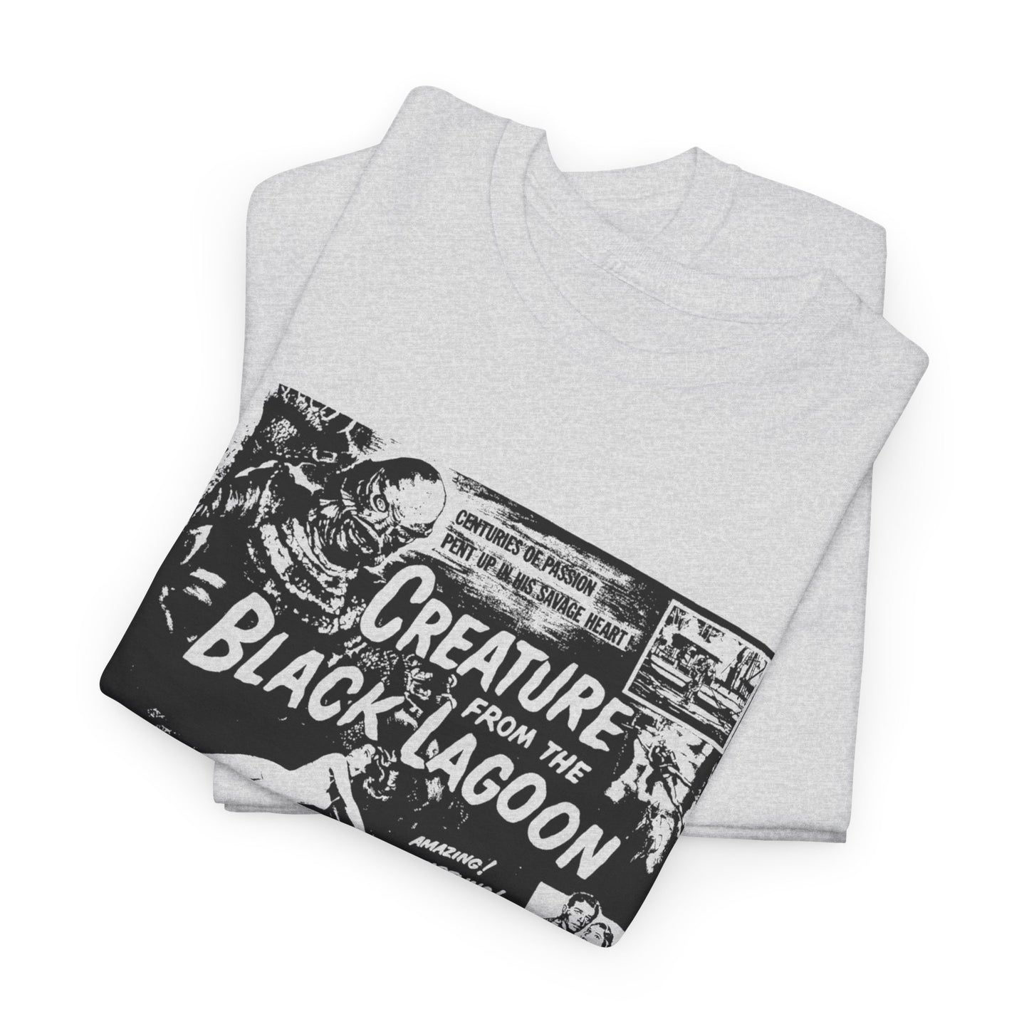 creature from the black lagoon 1954 movie poster stencil style fan art tshirt