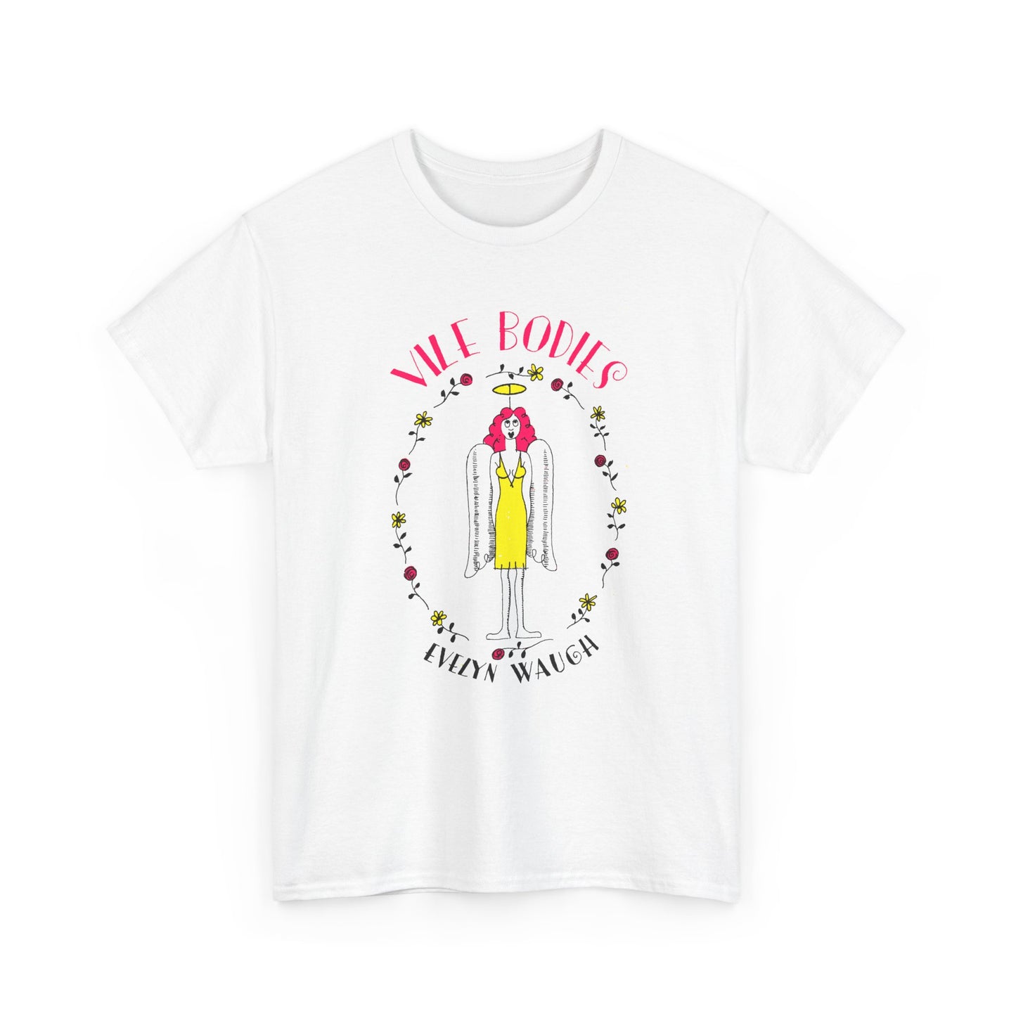 evelyn waugh 1930 vile bodies book cover tshirt