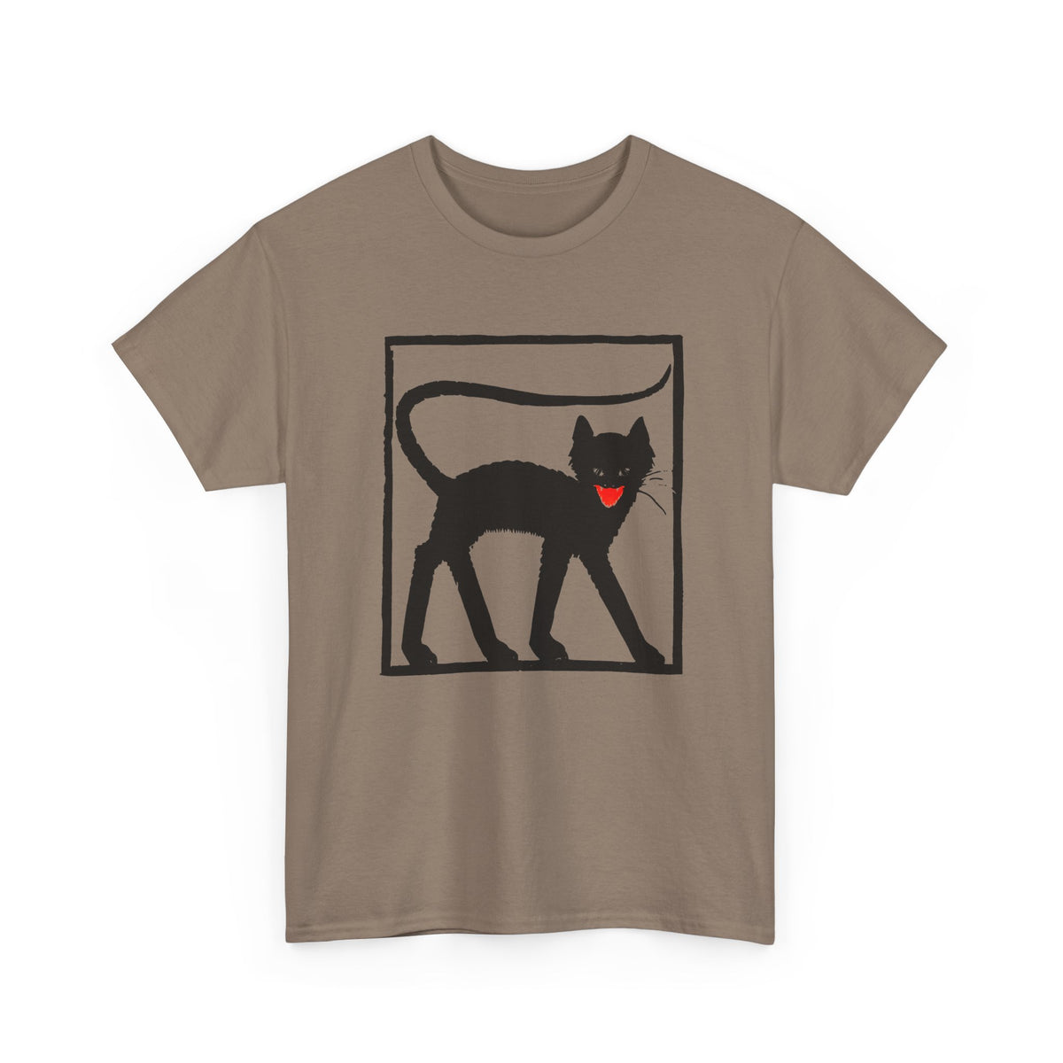 1925 black cat woodcut print by wiktoria gorynska tshirt