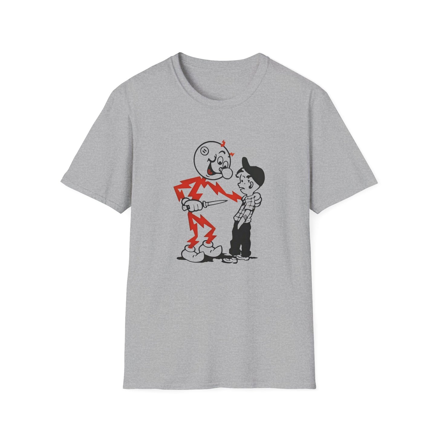 reddy kilowatt electricity will kill you vintage logo reproduction tshirt