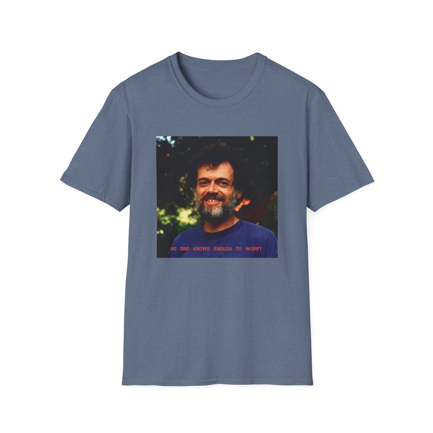 terence mckenna no one knows enough to worry tshirt