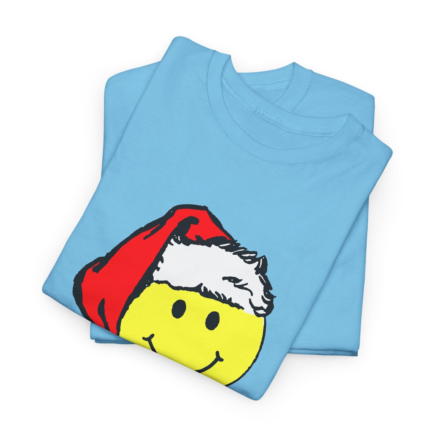 happy face santa 1980s reproduction tshirt