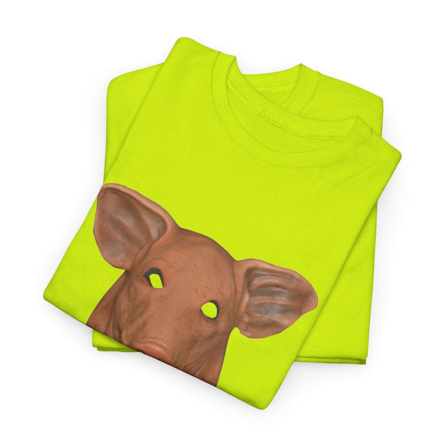 creepy pig mask tshirt
