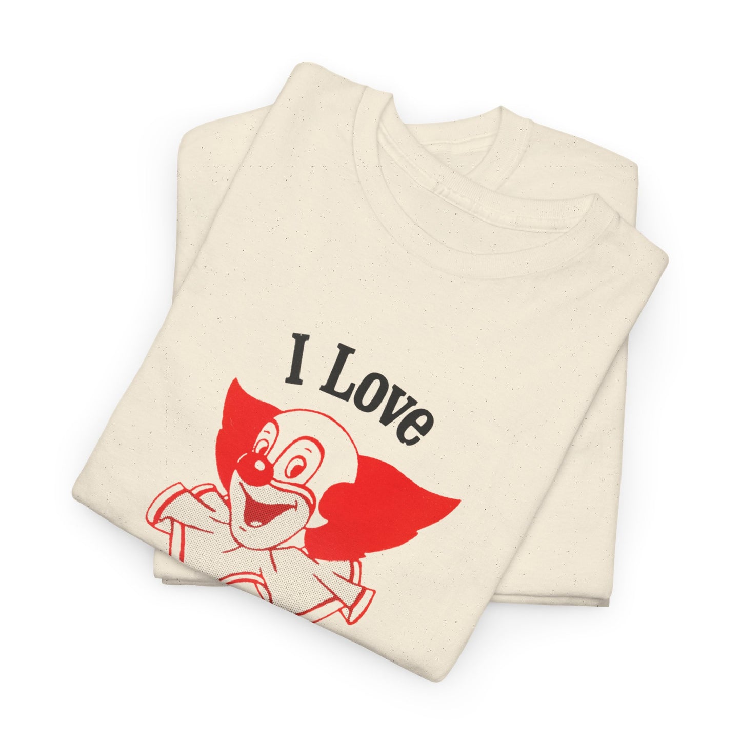 i love bozo vintage reproduction tshirt