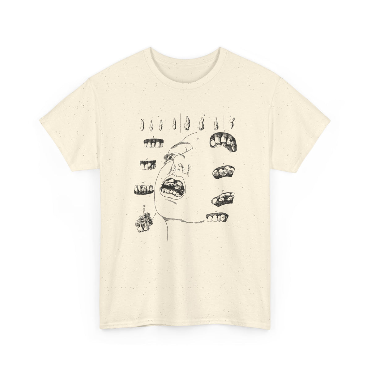 early 1800s disease of the human teeth dentistry illustration tshirt