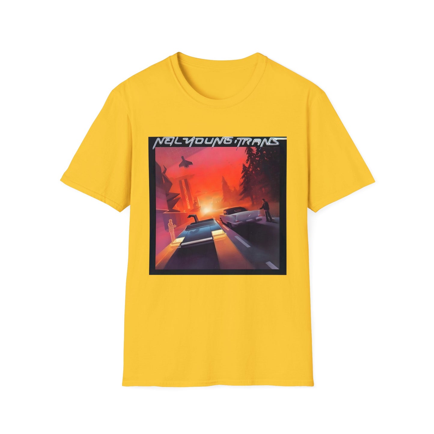 neil young 1983 trans album cover tshirt