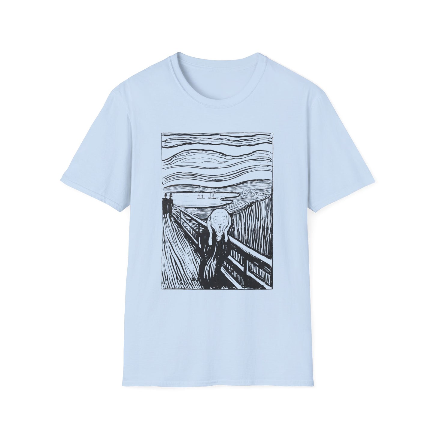 1895 lithography print of the scream by edvard munch tshirt