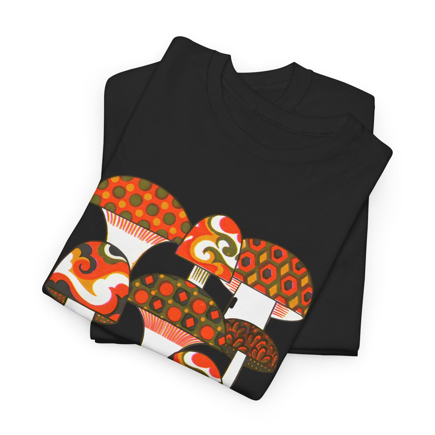 1970s mushrooms by george briard tshirt