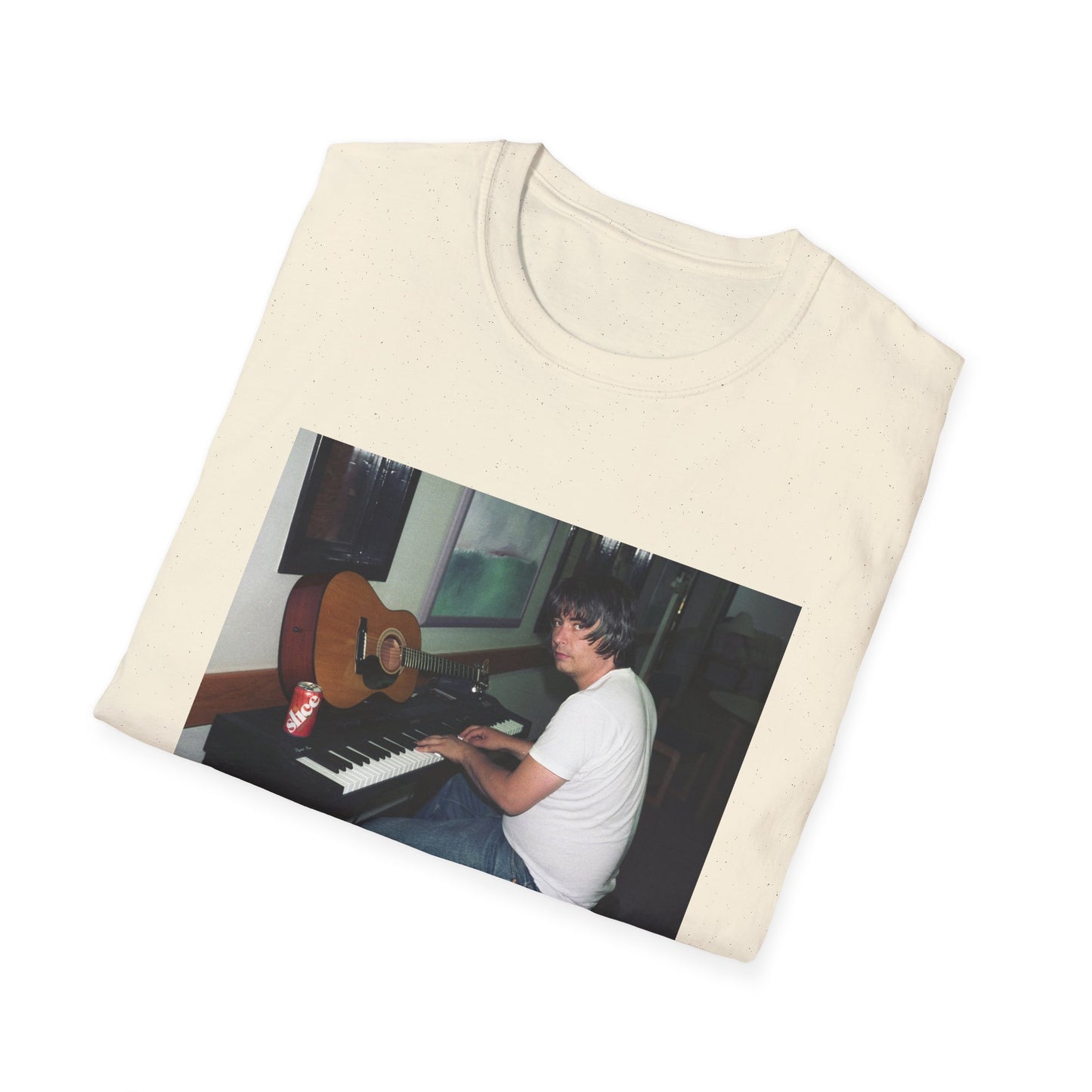 daniel johnston playing piano tshirt