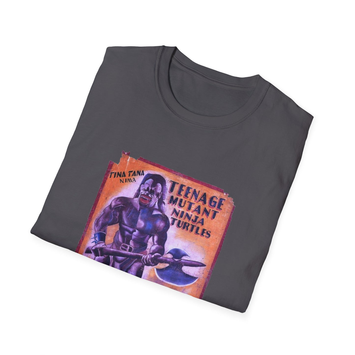 teenage mutant ninja turtles 1990 ghanaian movie poster tshirt