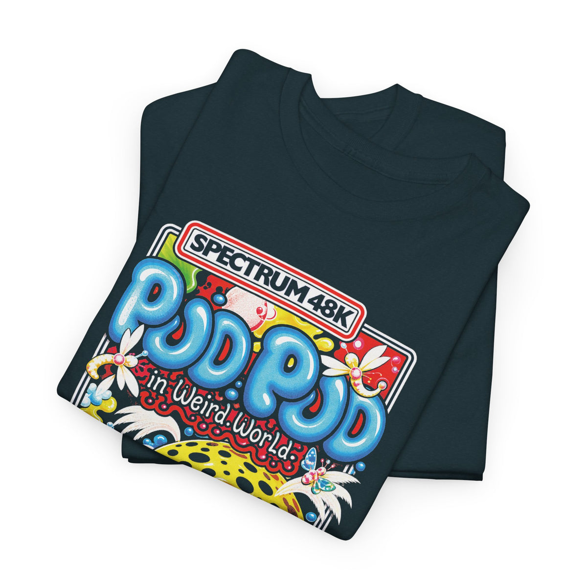 1985 pud pud in weird world computer game tshirt
