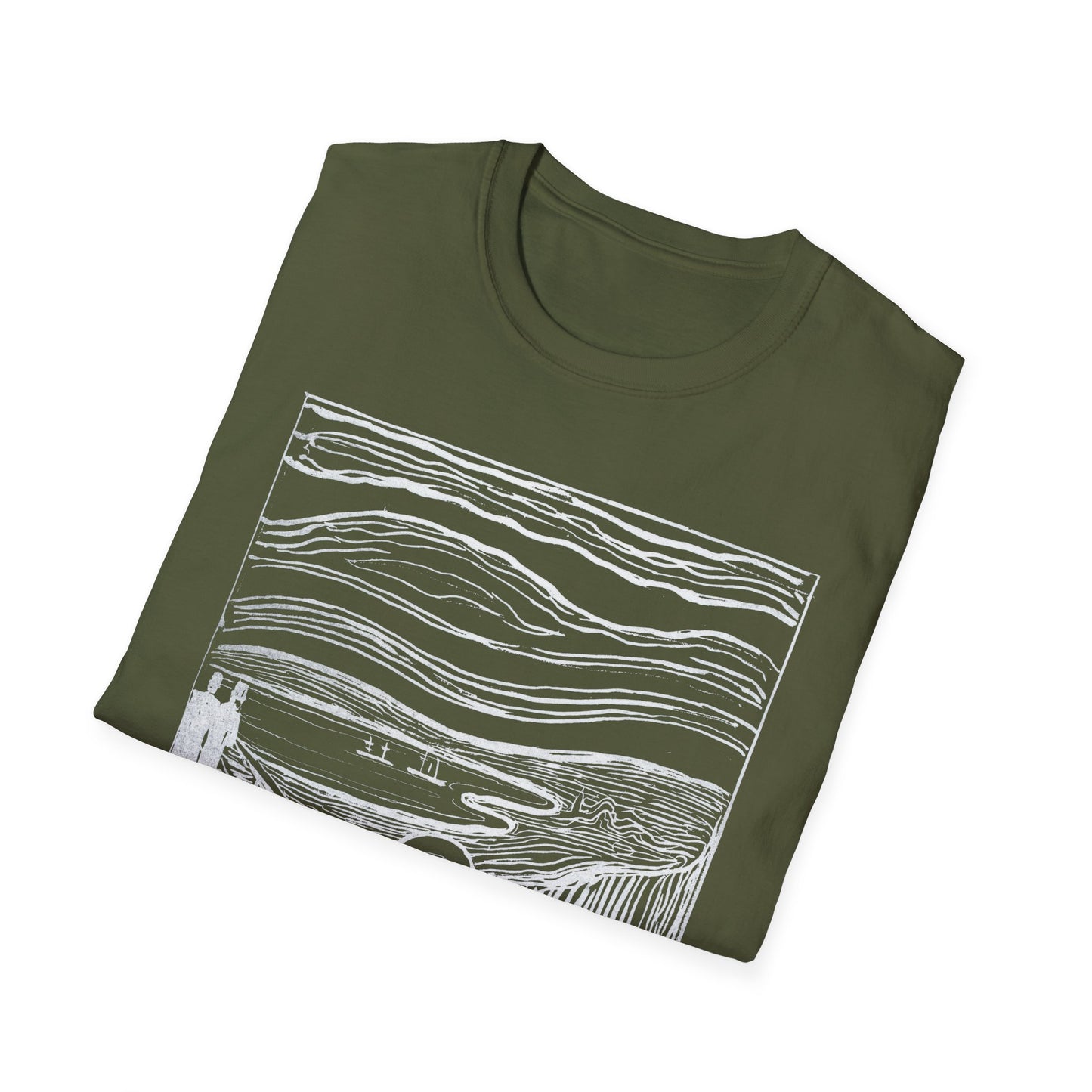 1895 lithography print of the scream by edvard munch tshirt