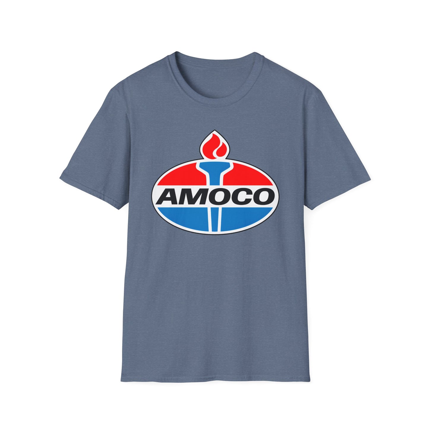 amoco oil company logo tshirt