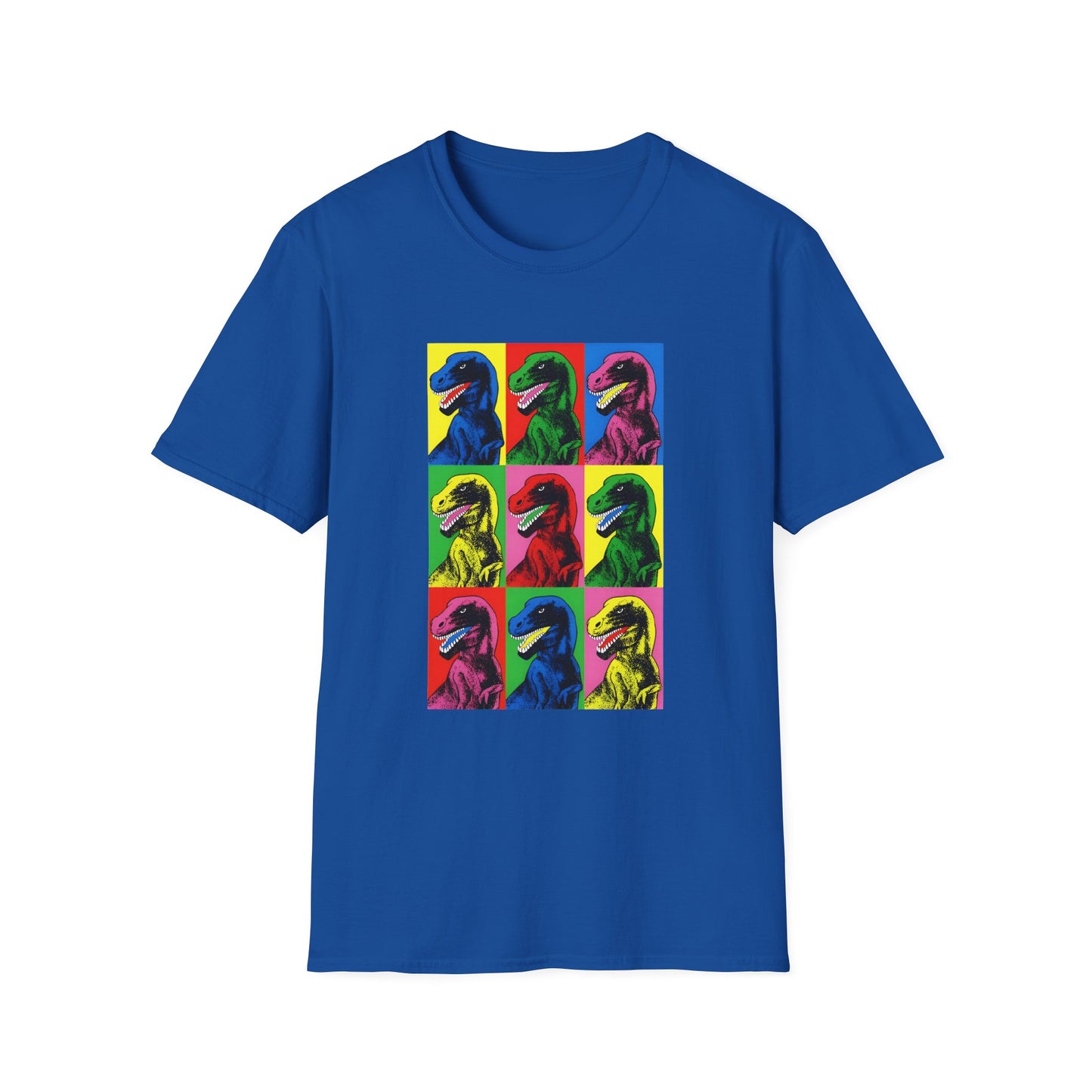 stanley desantis dinosaur pop art as worn by steven spielberg on jurassic park 1993 movie set tshirt