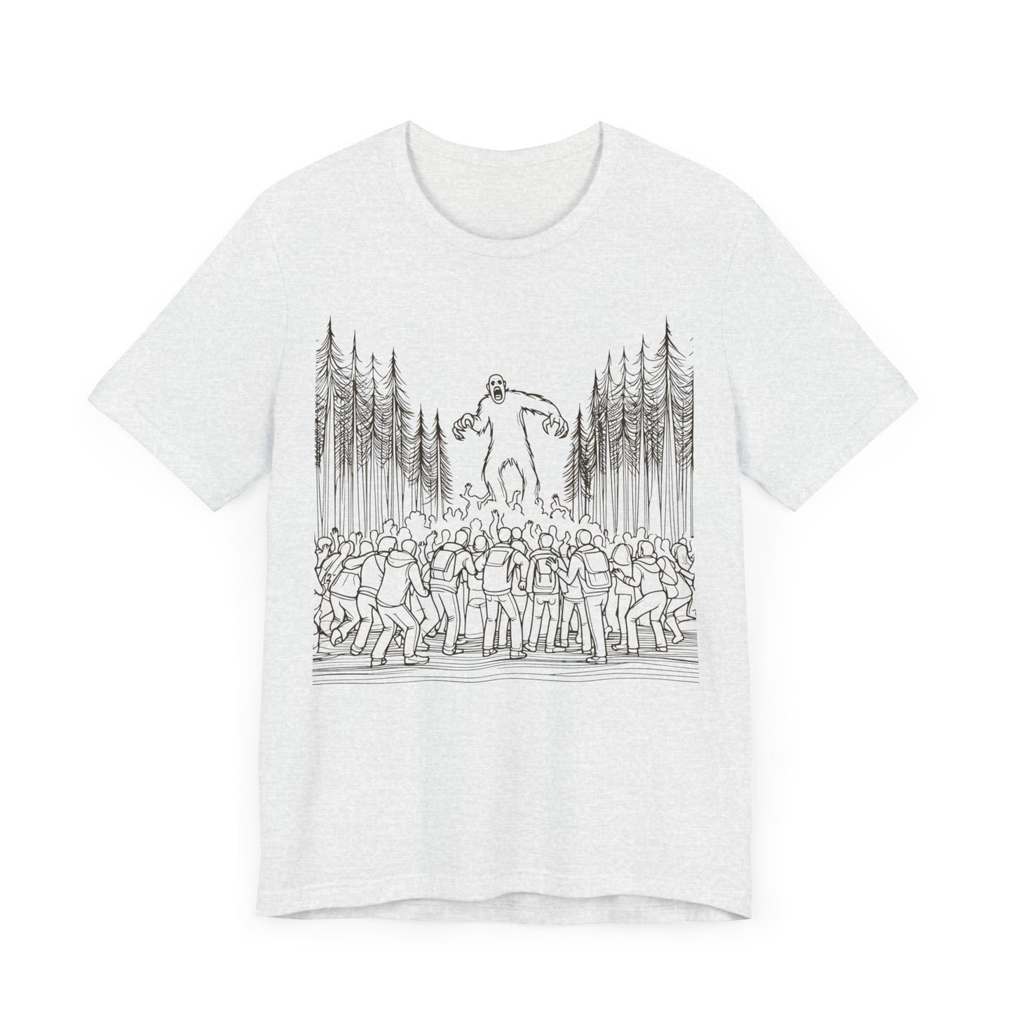 sasquatch attacks tshirt