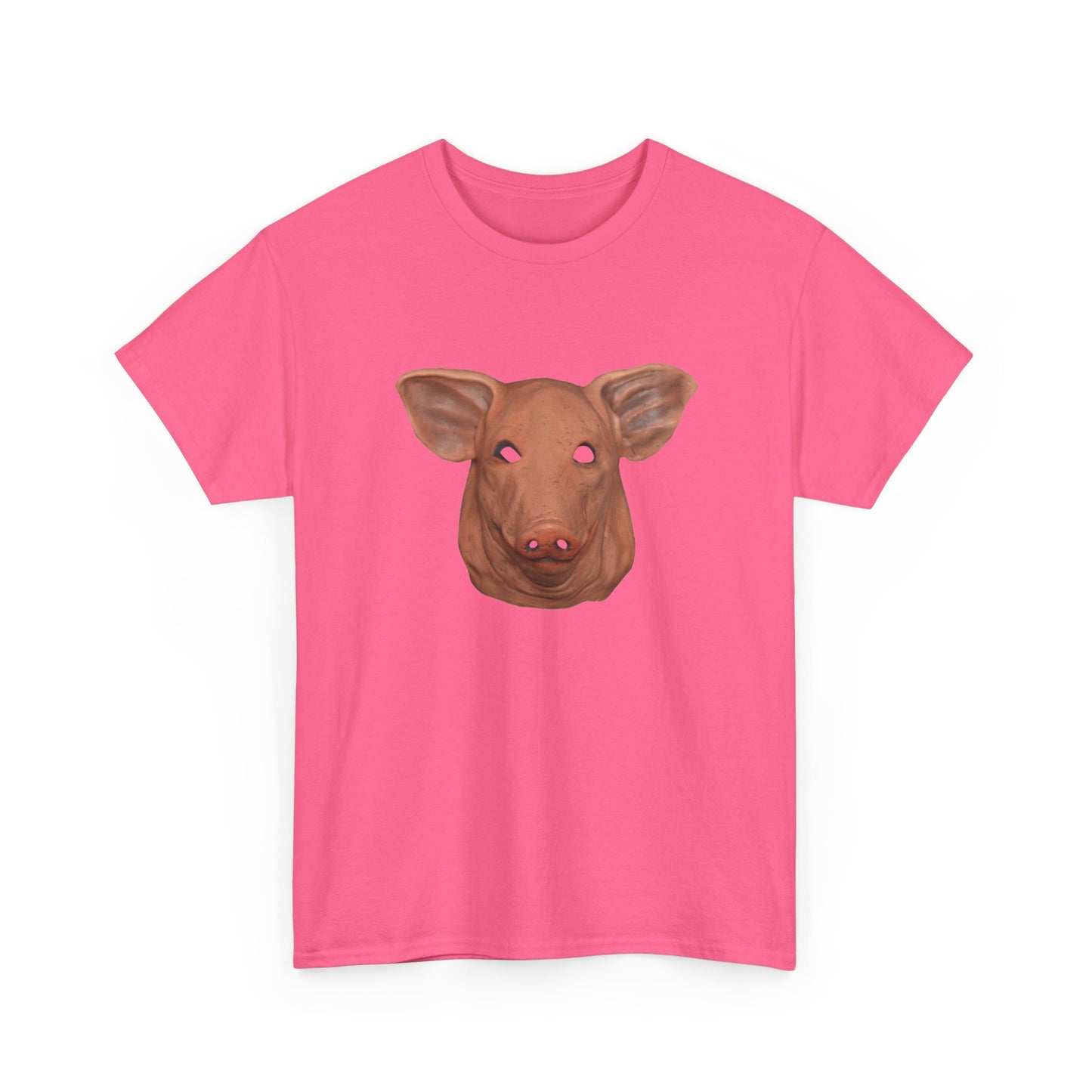 creepy pig mask tshirt