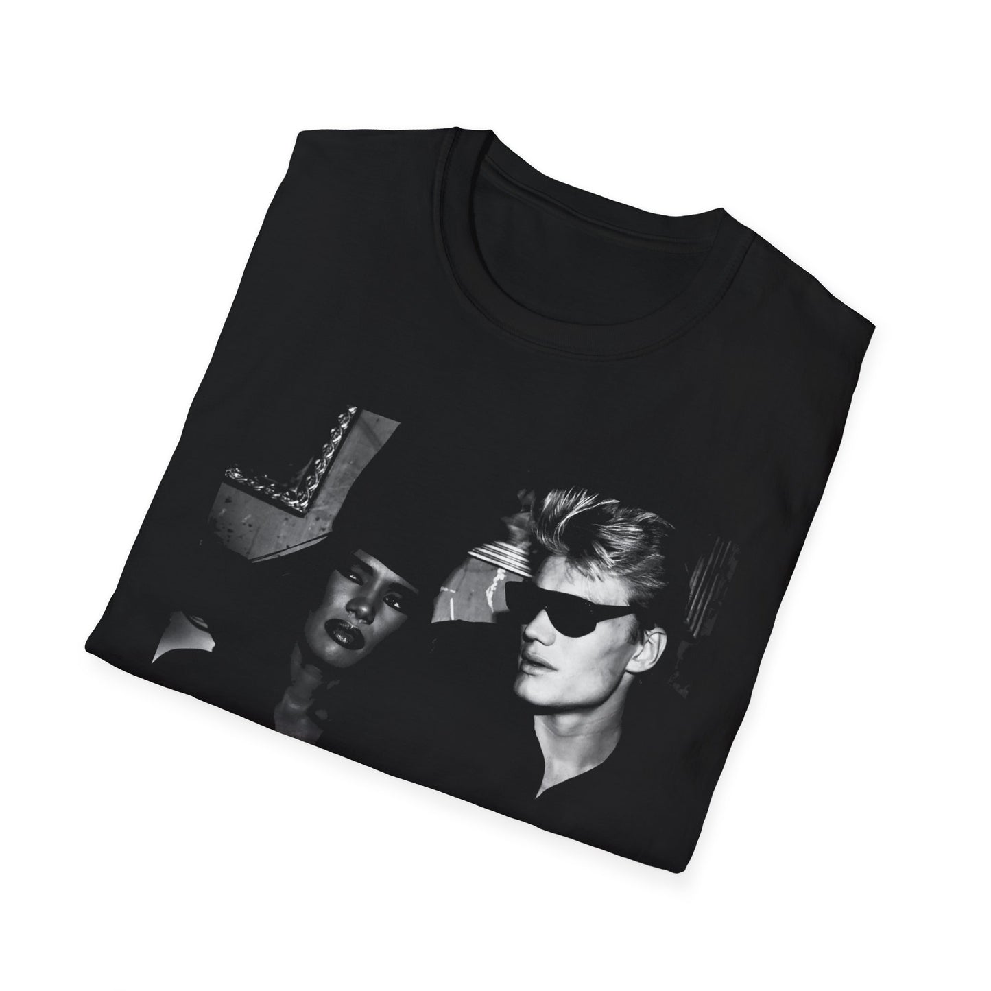 early '80s dolph lundgren and grace jones tshirt