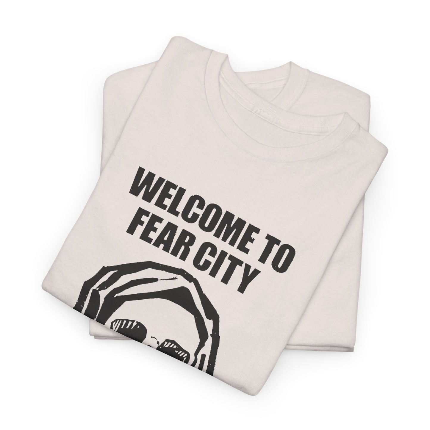 welcome to fear city 1975 new york pamphlet skull tshirt
