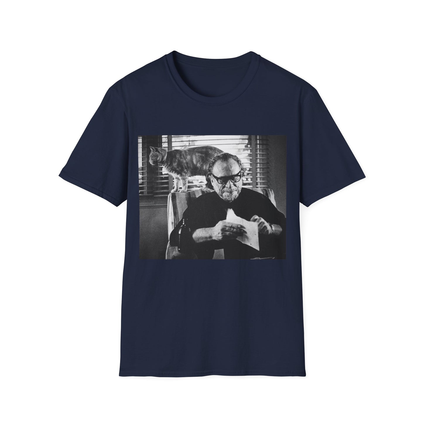 bukowski and butch the cat tshirt