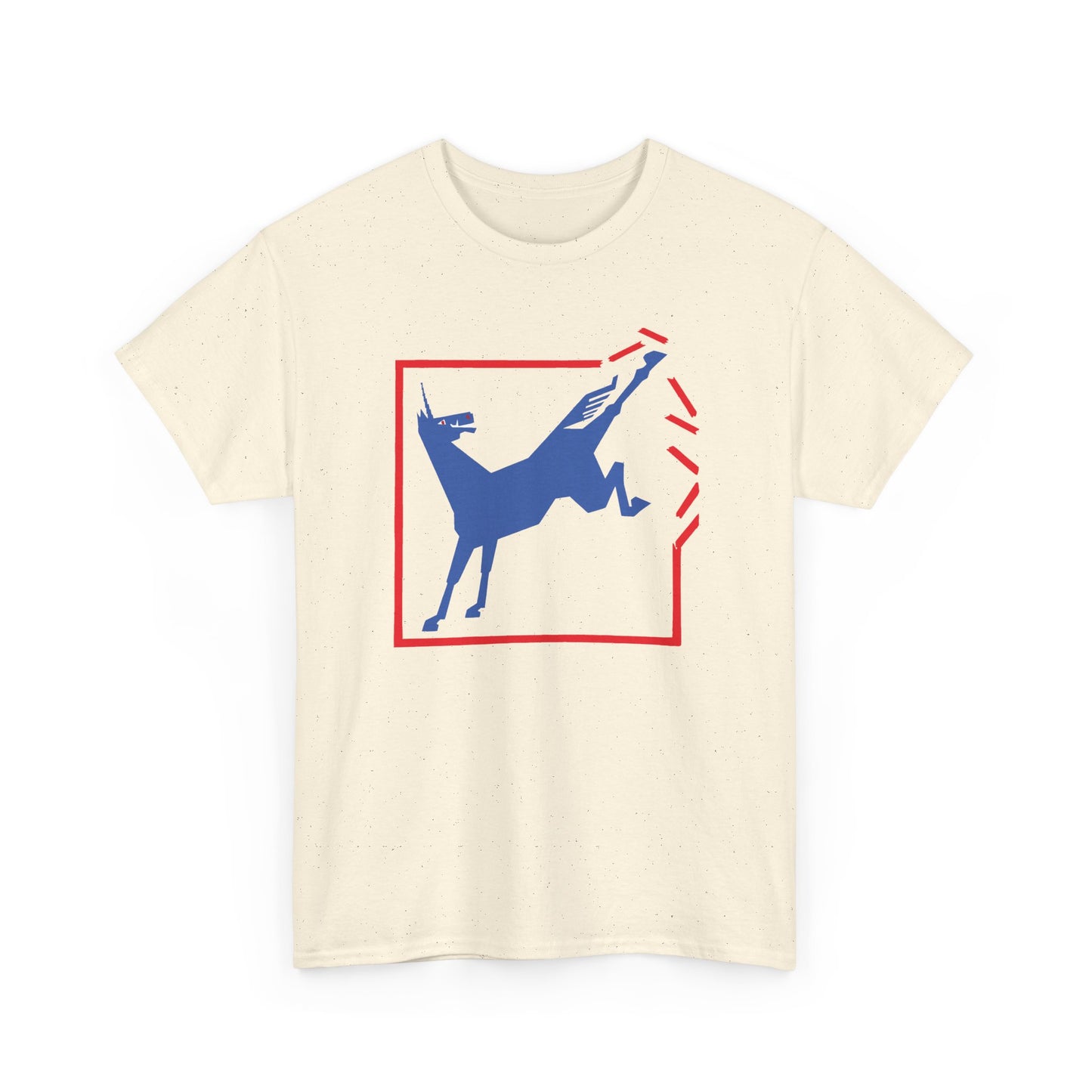 1924 german cartoon unicorn breaking free reproduction tshirt