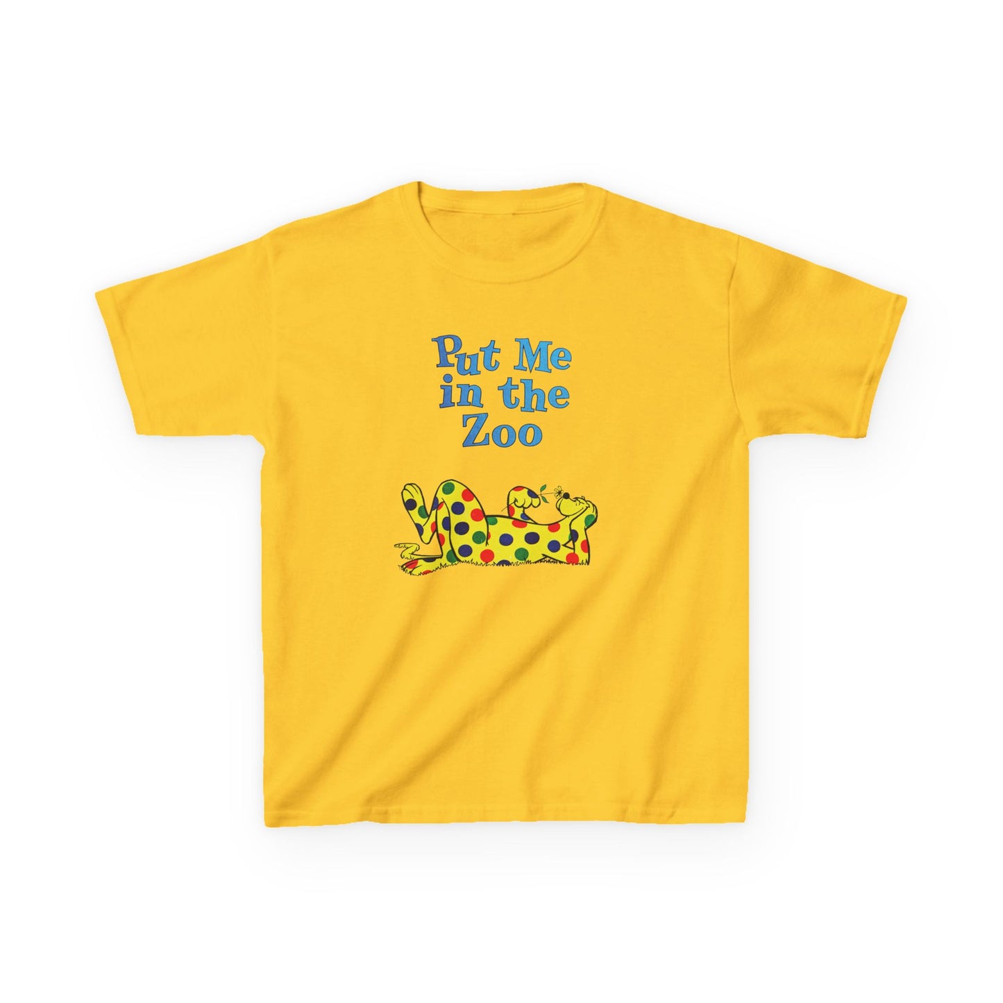 put me in the zoo YOUTH SIZE short sleeve tee