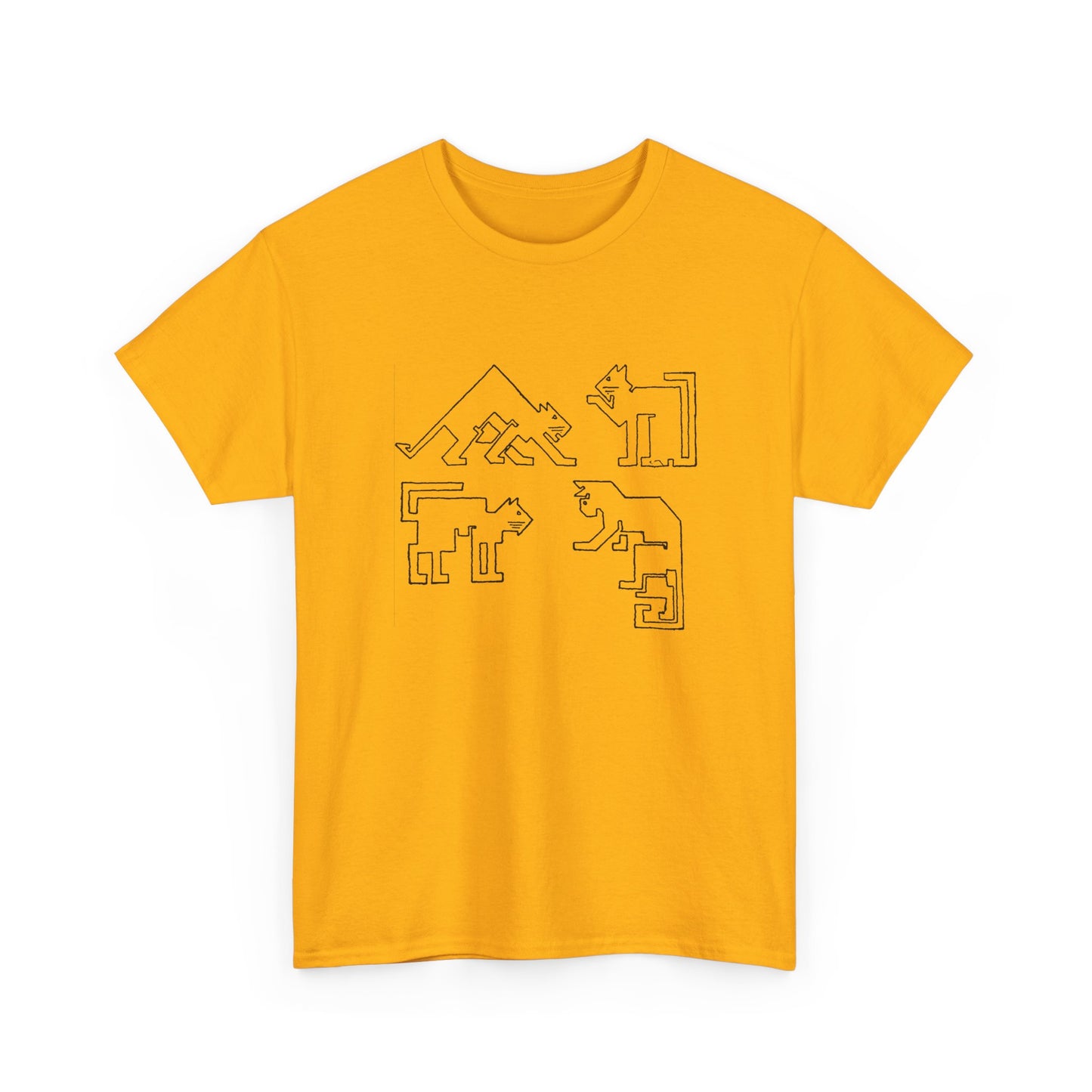 1910 ernest allen batchelder draw a cat using only straight lines reproduction tshirt