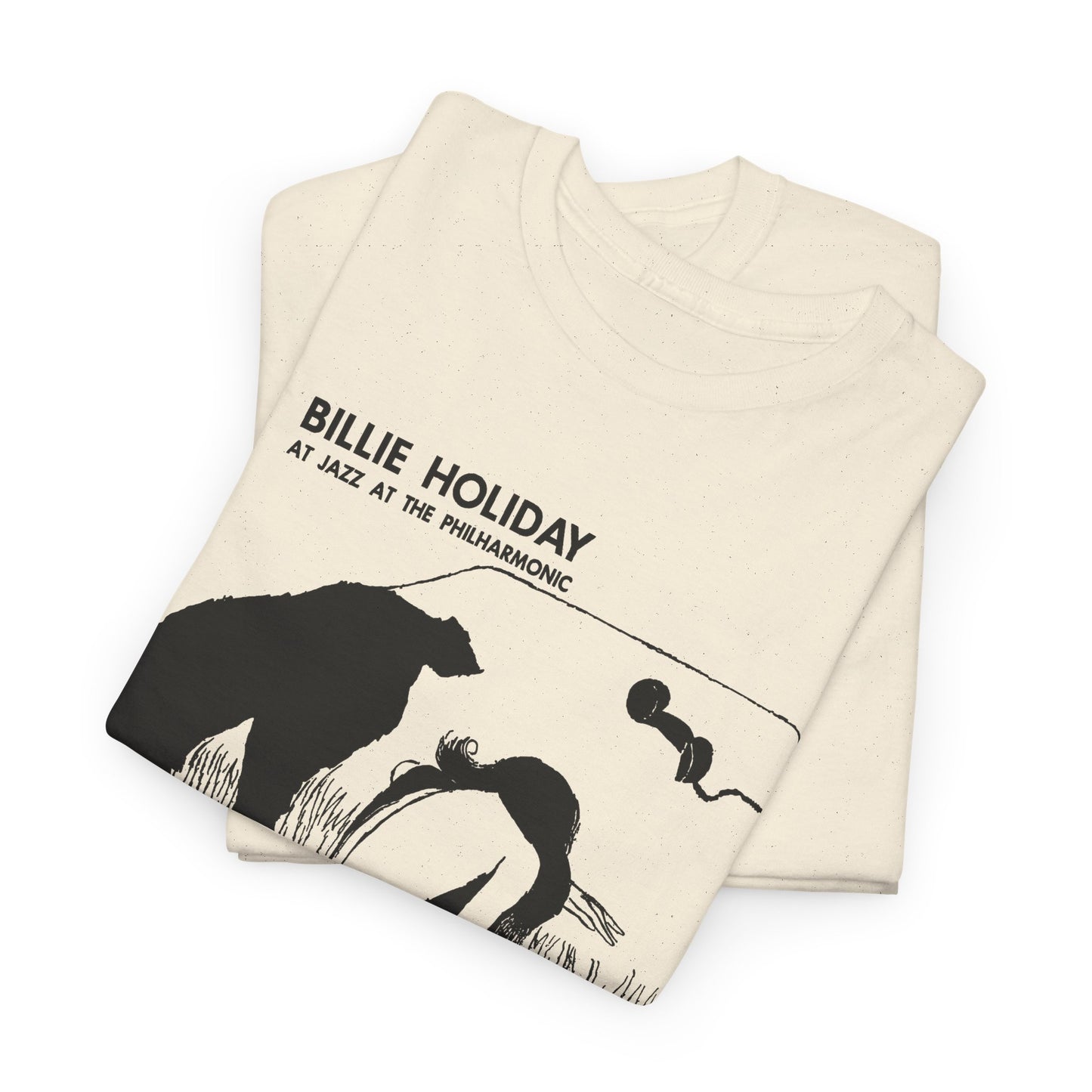 1954 billie holiday at jazz at the philharmonic slightly stretched graphic tshirt
