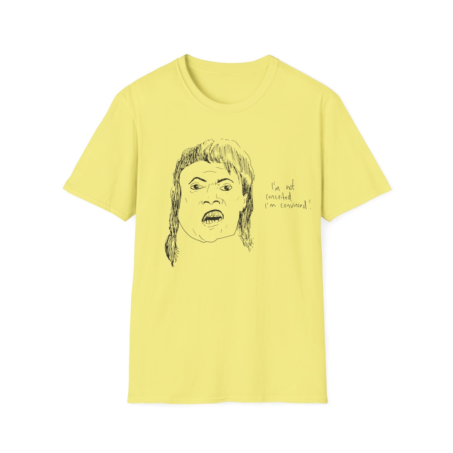 original drawing of little richard that time he was on arsenio hall in 1990 and said "i'm not conceited. i'm convinced!"