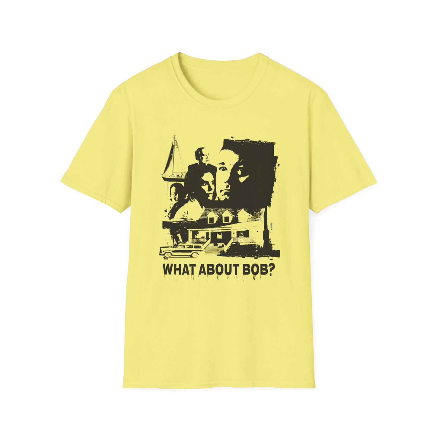 what about bob? 1991 family comedy movie fan art scary collage tshirt