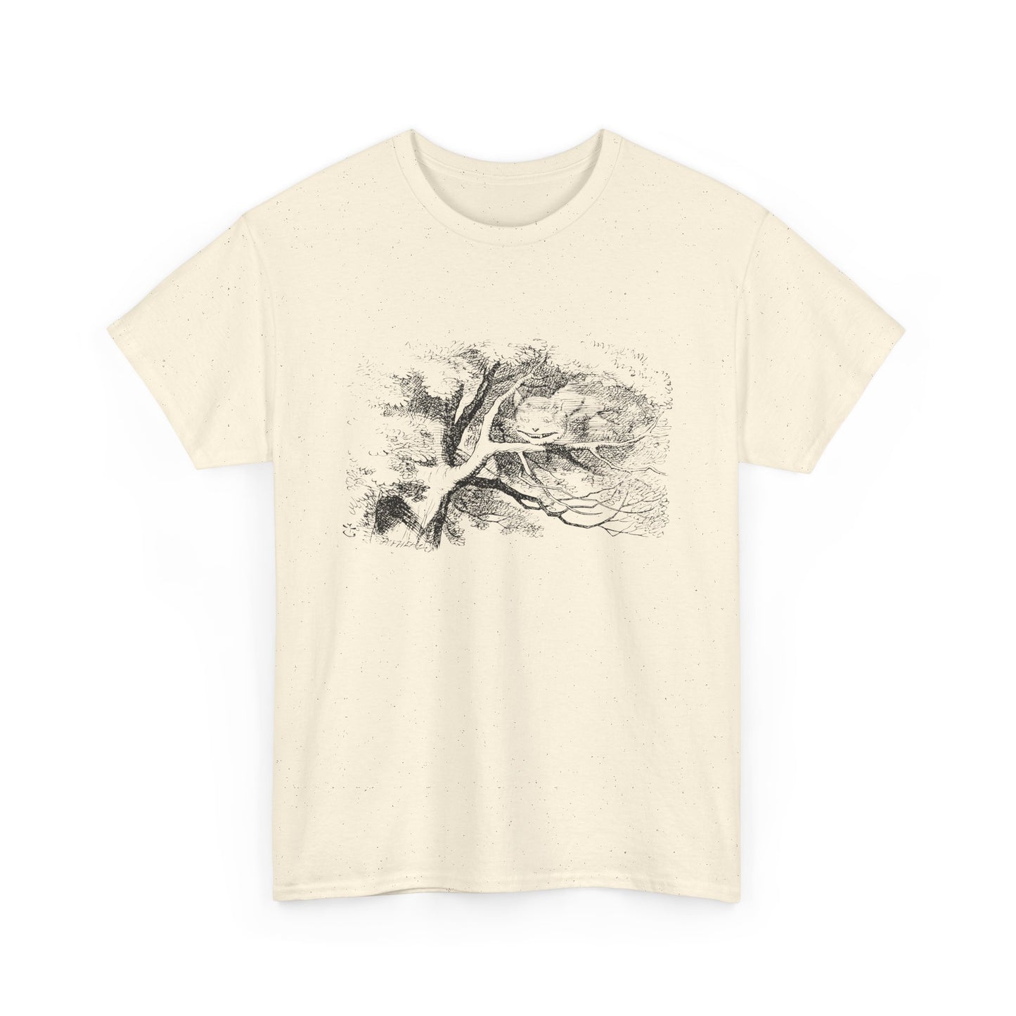 1865 alice's adventures in wonderland illustration by john tennial cheshire cat tshirt