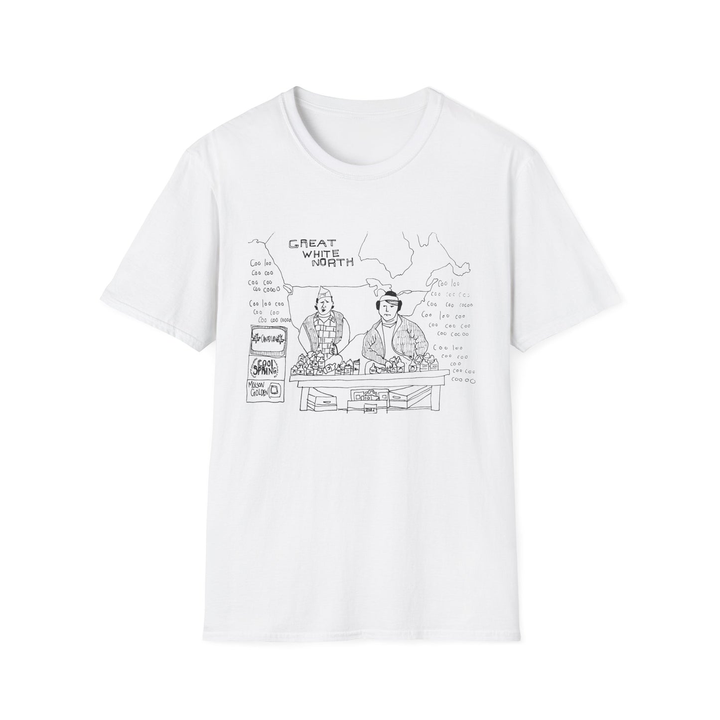 original drawing of bob and doug mckenzie tshirt